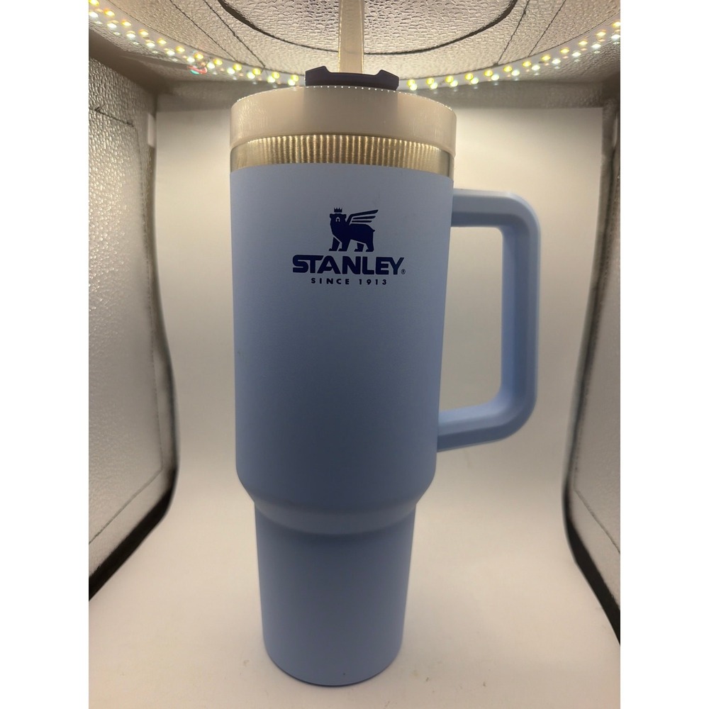 Stanley Thermal Insulated 40oz Handled Cup With Lid Baby Blue